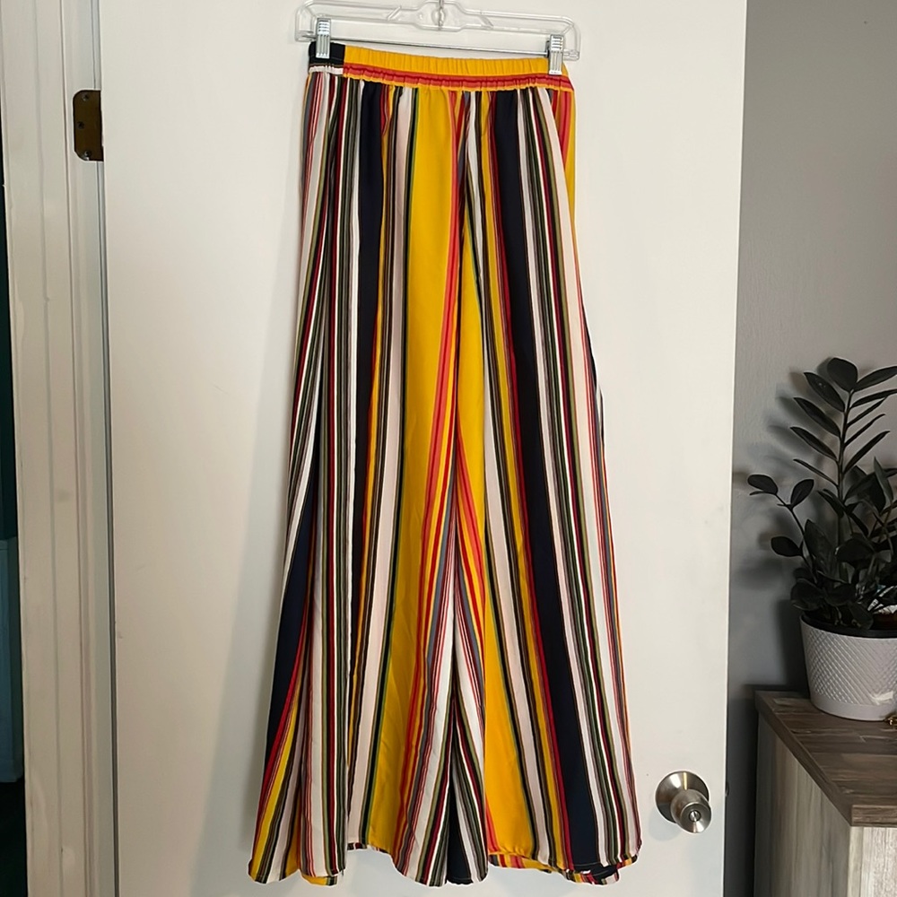 Womens maxi skirt, striped print